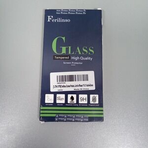 Ferilinso iPhone 11 Screen Protector Tempered Glass 6.1 In 9H Hardness 3+3 Pack